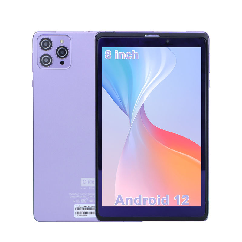 C Idea Portable 8 In Android Tablet PC 8 GB RAM 512 GB Android 12 Tablet IPS HD Wyświetlacz Quad Core CM818-Purple