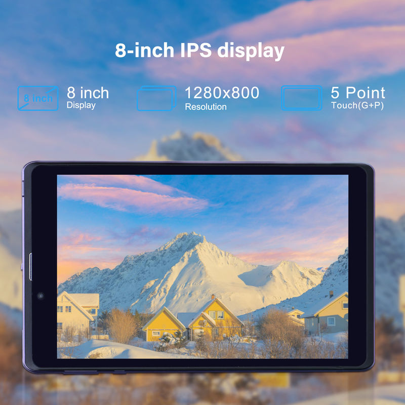 C Idea Portable 8 In Android Tablet PC 8 GB RAM 512 GB Android 12 Tablet IPS HD Wyświetlacz Quad Core CM818-Purple
