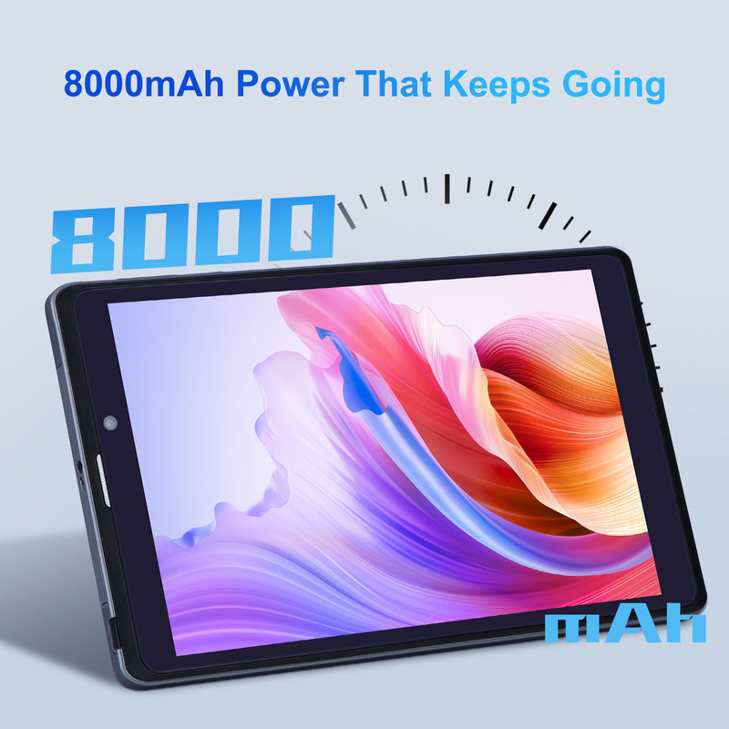 C idea Android Tablet PC Dual Camera 8 Inch 1280x800 IPS HD Display Tablety Android 12 dla studentów CM818-Grey