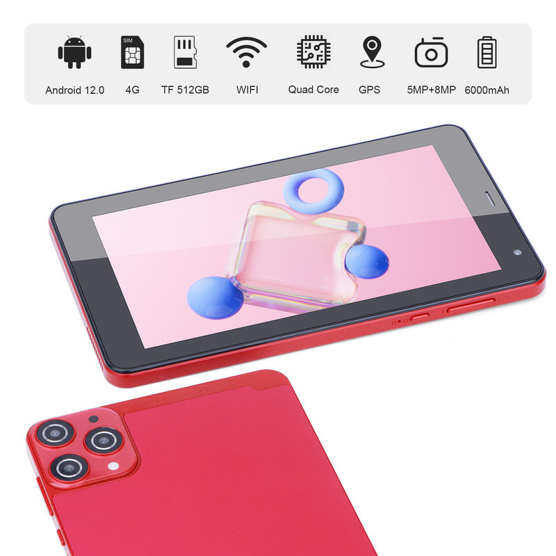 C Idea 7-calowe małe tablety Quad Core WiFi 5G Android Tablet PC For Education CM515 ((czerwony))