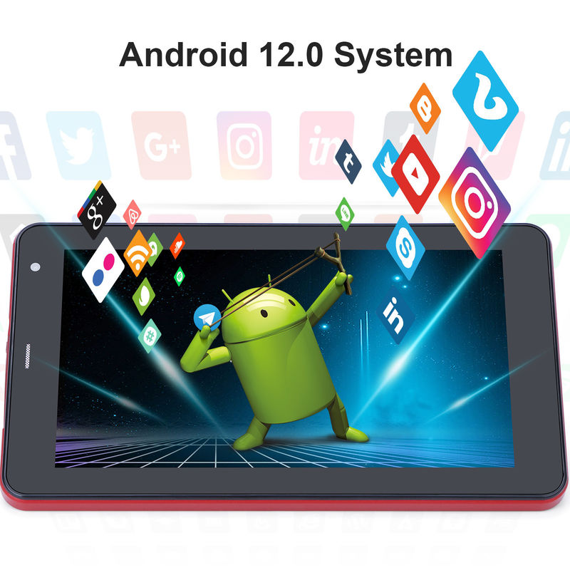 C Idea WiFi 5G Tablet 7 Inch Tablety 6+128GB Quad Core Touch Screen For Education CM515 ((czerwony))