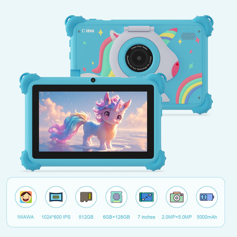 C Idea Android 12 Smart Kidspad 7 Inch Kids Tablet Wiek 3-7 z podwójnym aparatem CM88