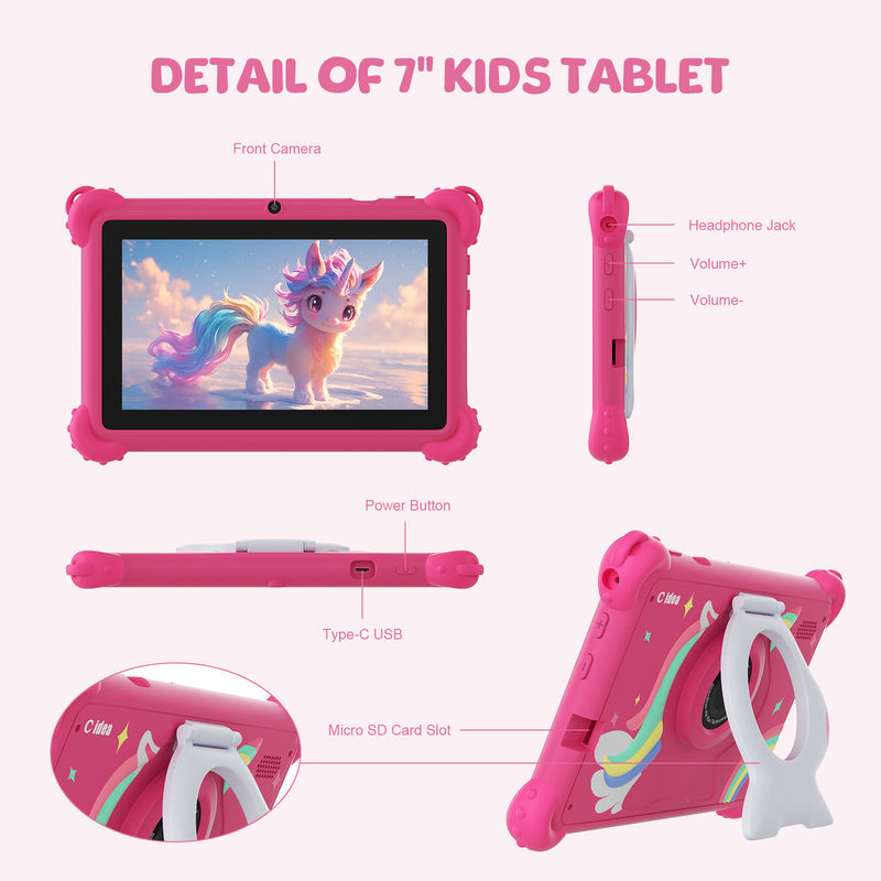 C Idea 7 Inch Android Smart Tablet PC For Child z rozszerzeniem 512GB dzieci APP CM88