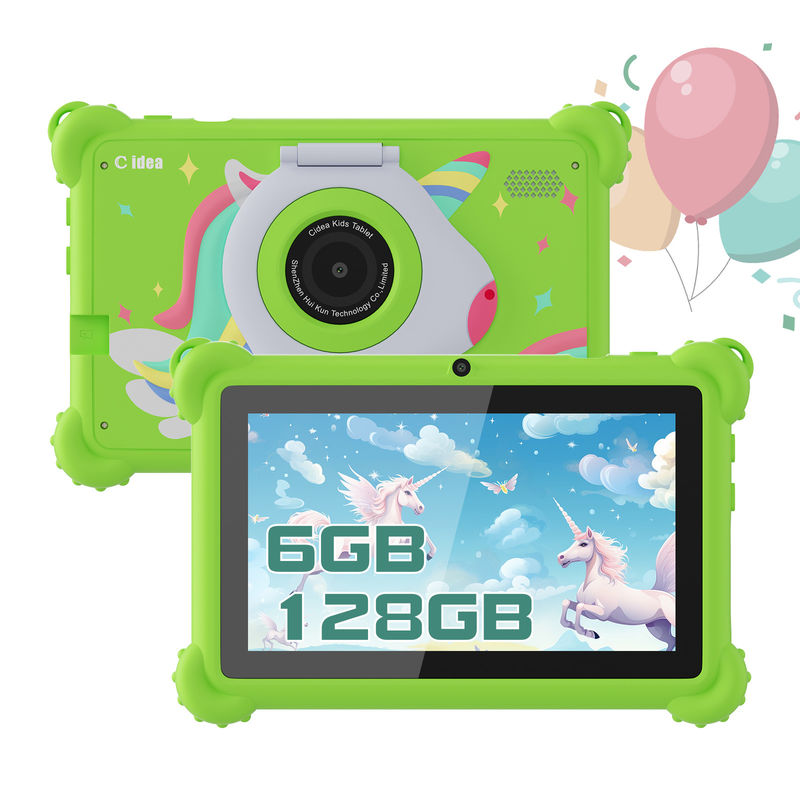 C idea Kids Tablet 2024 Edukacyjna zabawa z wyświetlaczem HD i obudową ochronną Tablet CM88