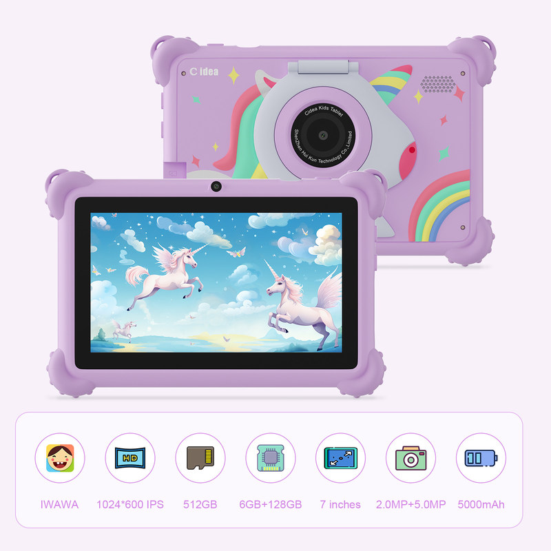 C idea 2024 Kids Learning Tablet Zabawa i wydajność z Androidem 12 Tablet Kidspad CM88