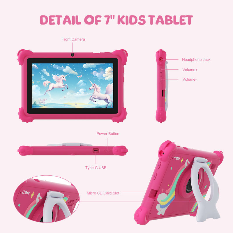 C idea 2024 Kids Learning Tablet Jasny ekran HD i aplikacje edukacyjne CM88