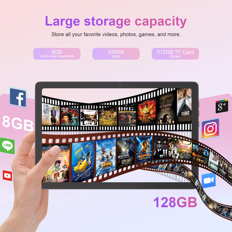 C Idea Android 14 FHD Tablet 8+128GB 11 cali Tablet PC dla dorosłych nastolatków P1300