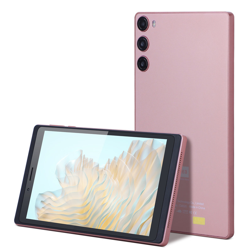 C Idea Android 12 Tablet 6GB RAM 128GB ROM Z SIM 7 Inch Tablet PC dla studentów CM525 Pink