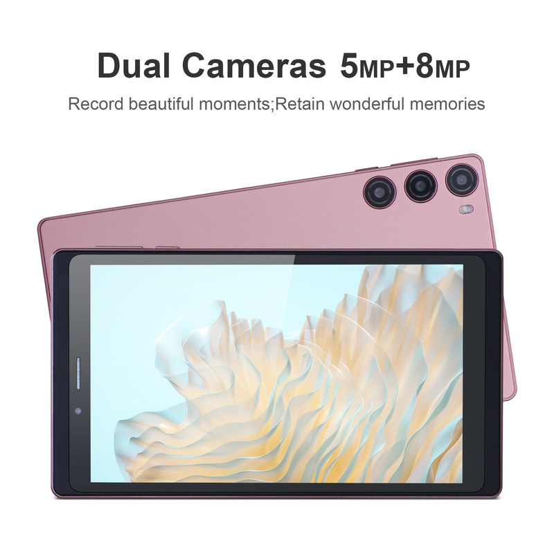 C Idea Android 12 Tablet 6GB RAM 128GB ROM Z SIM 7 Inch Tablet PC dla studentów CM525 Pink