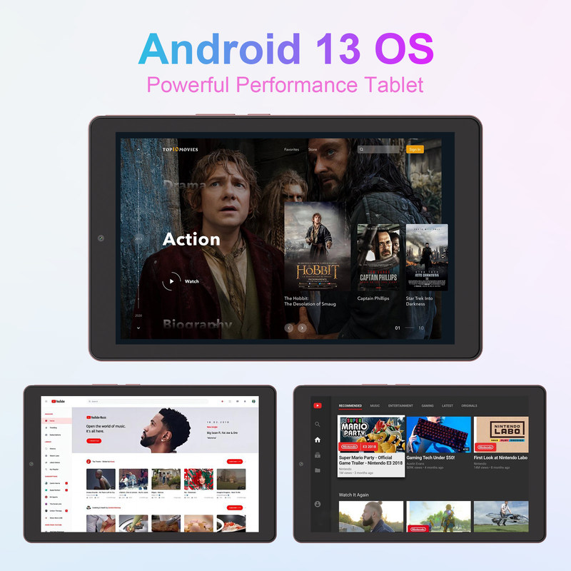 C idea Tablet Android 800x1280 IPS Ekran SIM Wsparcie 9 cali Tablet PC Z Pudełkiem CM935 różowy