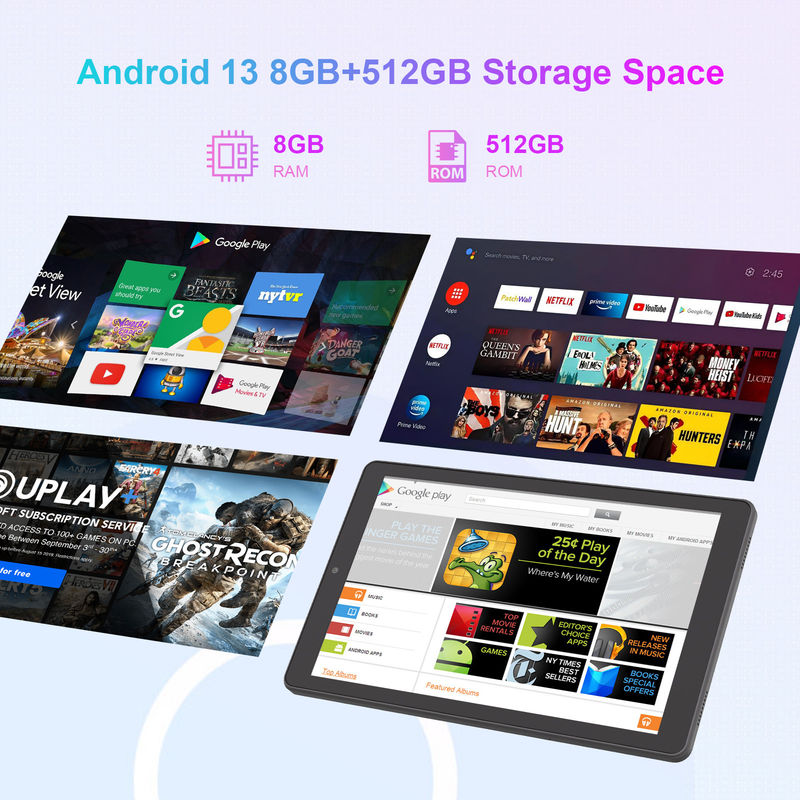 C Idea Android Tablet 800x1280 IPS Screen Smart Tablet PC Z Sim For Education CM935 Czarny