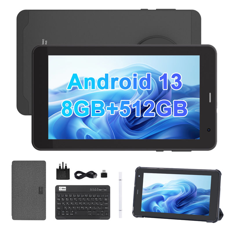 C Idea Android 13 Tablet 512 GB Z SIM 7 Inch Tablet PC Dla Studenta CM518 Pro Czarny