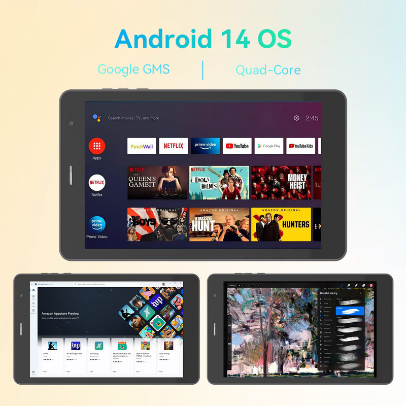 C Idea Quad Core Android Tablet Portable 8 Inch Tablet For Students Z SIM CM828 Czarny