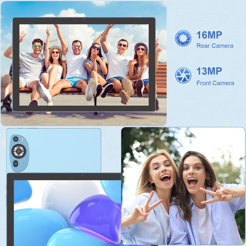 C Idea Android 14 Ekran dotykowy 10,1 cali Tablety z klawiaturą i długopisem CM8200plus Błękitny