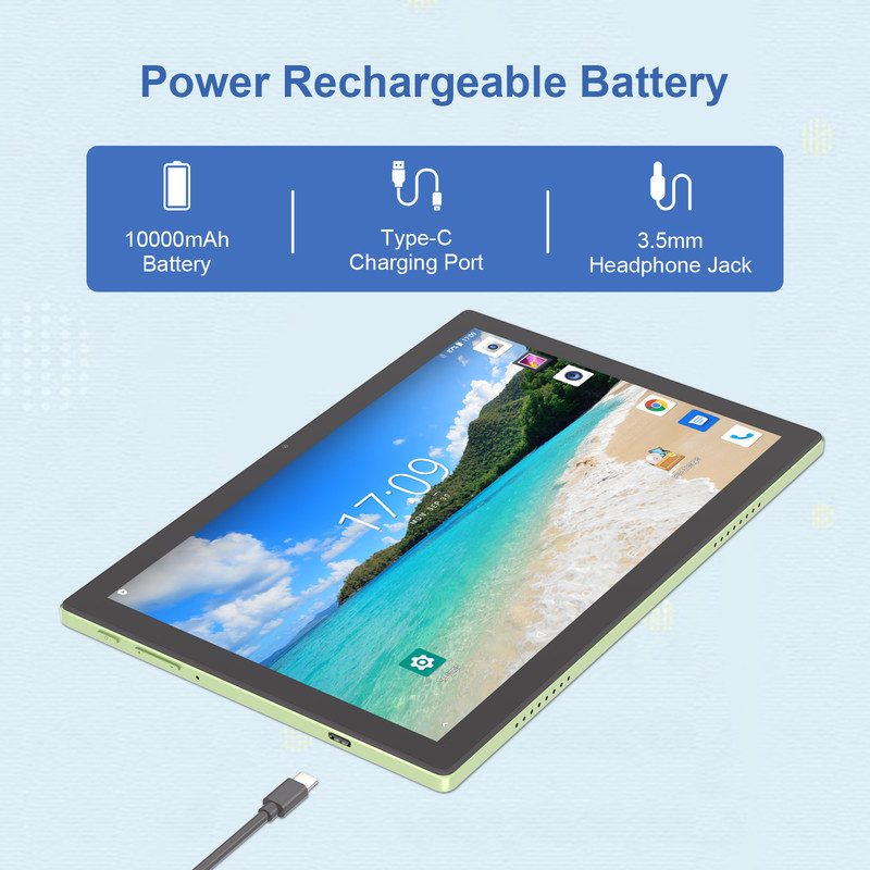 C Idea 5g Android 14 Rozszerzalna pamięć masowa 512GB Tablety z ekranem dotykowym z klawiaturą CM8200plus Zielony