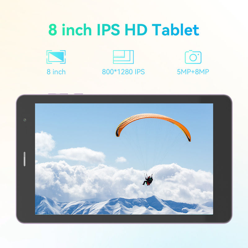 C Idea 8 cali 8+512gb 8000mah 5+8MP Podwójny aparat Android Tablet PC z SIM dla studentów CM828 Purple