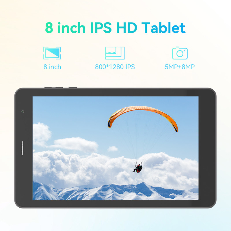 C Idea ODM 8 cali 8+512gb 8000mah 5+8MP Podwójna kamera Android Tablet Pc Z SIM Dla studentów CM828 Czarny