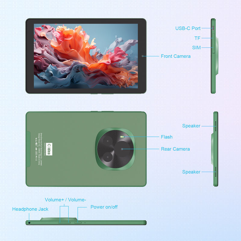 C Idea 9 Inch WIFI Tablet 800x1280 IPS Tablet z ekranem dotykowym Tablet z stylusem CM935 zielony