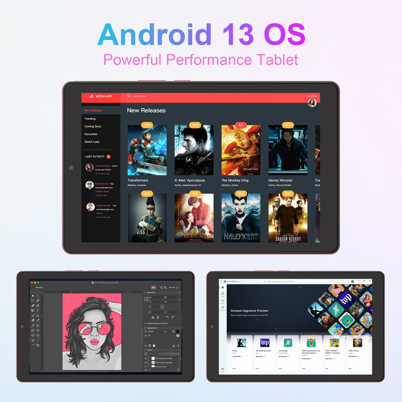 C idea Android Tablet IPS Ekran z obsługą SIM 9 cali Tablet PC dla nastolatków CM935 różowy