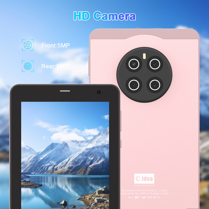 C Idea 7-calowe tablety z SIM Wi-Fi Tablet Android PC CM518 Pro Pink