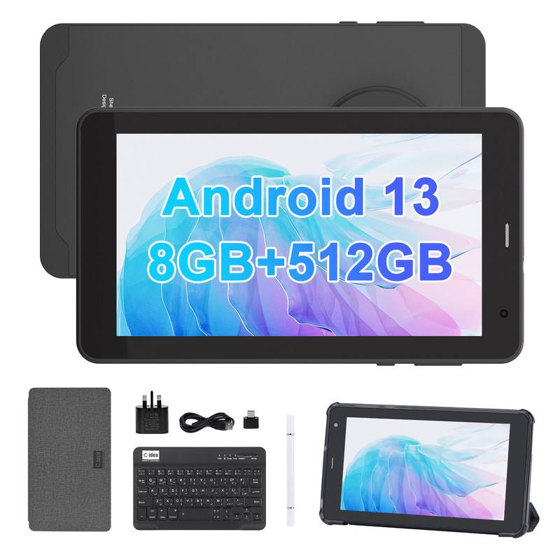 C Idea Android 13 Tablet 512GB Z SIM 7 Inch Tablet PC CM518 Pro Czarny