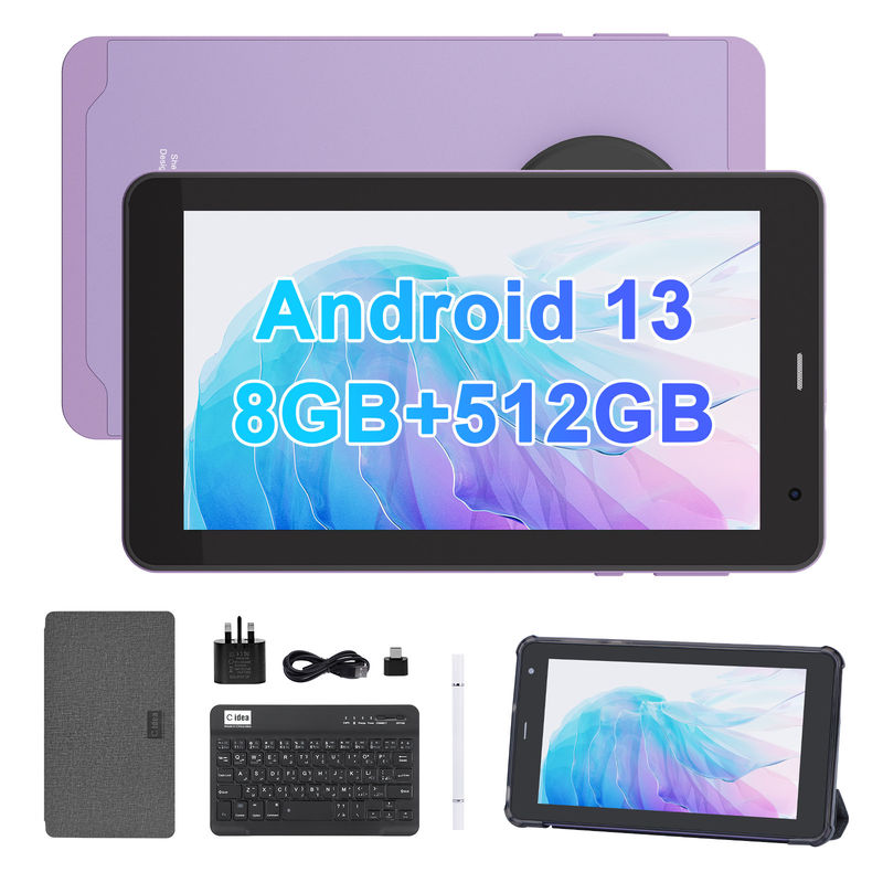 C Idea Android 13 z 6000mAh 7 Inch Tablety Tablet edukacyjny PC CM518 Pro Purple