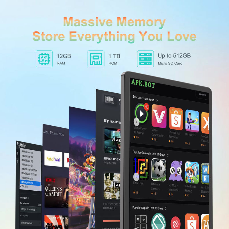 C Idea 14 Inch Tablet Duża pamięć masowa 1200*1920 FHD Screen Tablet Android PC CM14000 plus
