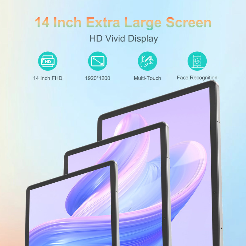 C Idea 14 Inch Tablet Długotrwała bateria Tablet edukacyjny dla studentów CM14000 Plus Szary