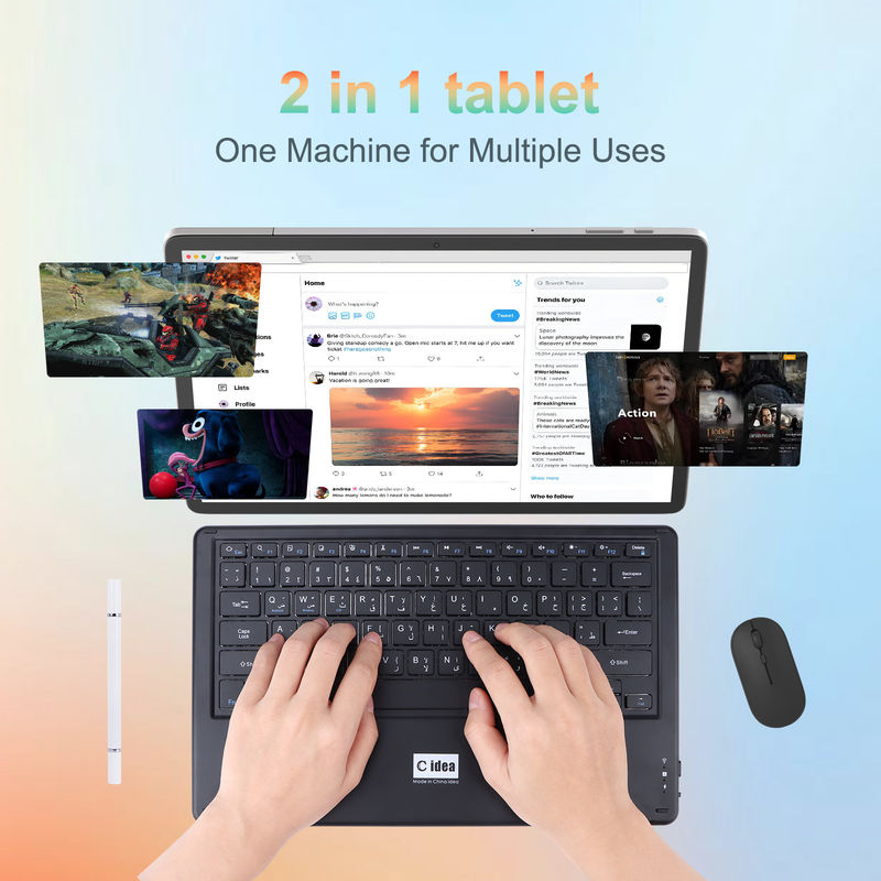 C Idea 14 Inch Tablet 5G Tablety z ekranem dotykowym dla uczniów CM14000 Plus Szary