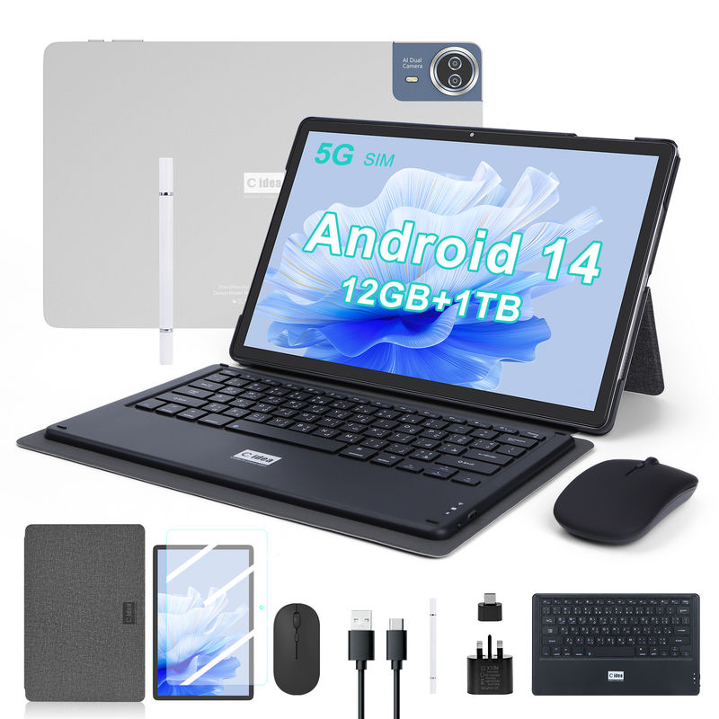 C Idea 14 Inch Tablet 5G Tablety z ekranem dotykowym dla uczniów CM14000 Plus Szary