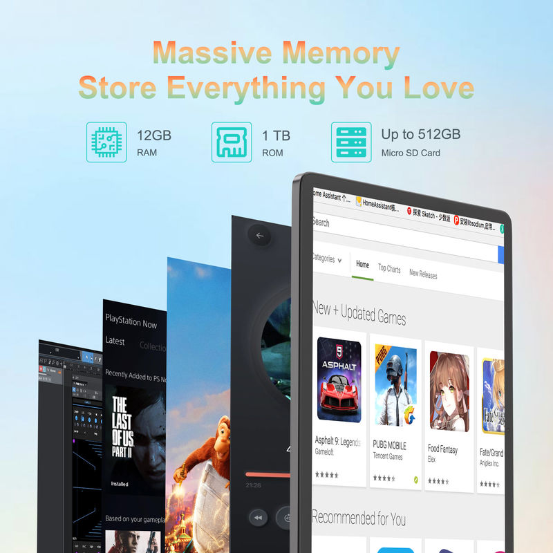 C Idea 14 Inch Tablet Najnowszy tablet Android dla dorosłych Pracujący CM14000 plus Czarny