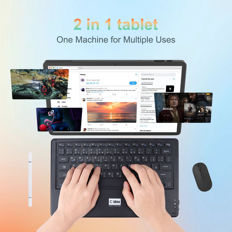 C Idea 14 Inch Tablet Najnowszy tablet Android dla dorosłych Pracujący CM14000 plus Czarny