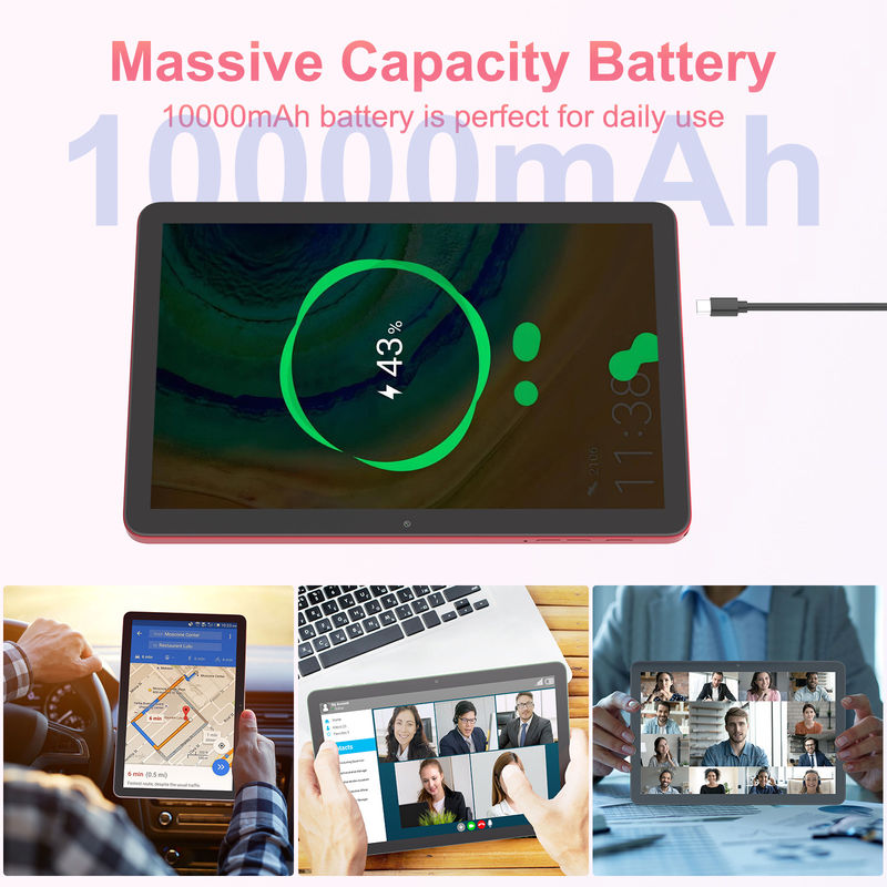 C Idea 10,1 cali 5g Tablet 8GB RAM Tablet z ekranem dotykowym PC dla edukacji CM8300 Plus Czerwony