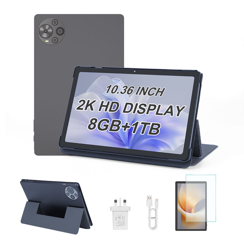 C Idea 10,36 Inch Tablet PC 2K Screen Najnowszy Tablet Android dla studentów Cm10500 Plus Szary