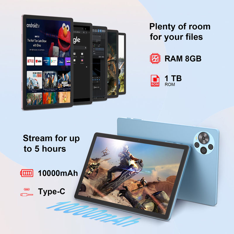 C Idea 10,36 cali Android 14 Tablet 2k Screen Smart Tablet PC CM10500 Plus Niebieski