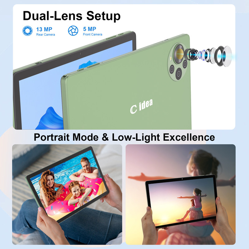 C idea 10,36 Inch Android 14 Tablet Pc Tablet edukacyjny dla uczniów z funkcją dual SIM