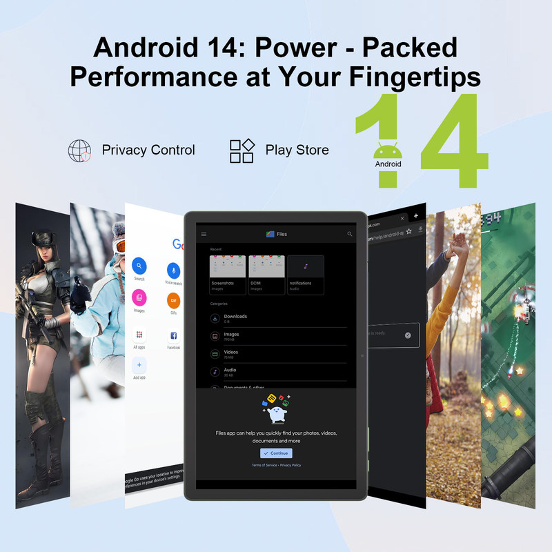 C idea 10,36 Inch Android 14 Tablet Pc Tablet edukacyjny dla uczniów z funkcją dual SIM