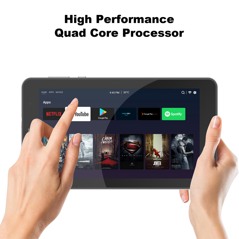 Tablet C idea 7 cali z Wi-Fi z etui, pamięć 8+256GB, procesor Quad Core, ekran dotykowy IPS 600x1024 CM516 srebrny