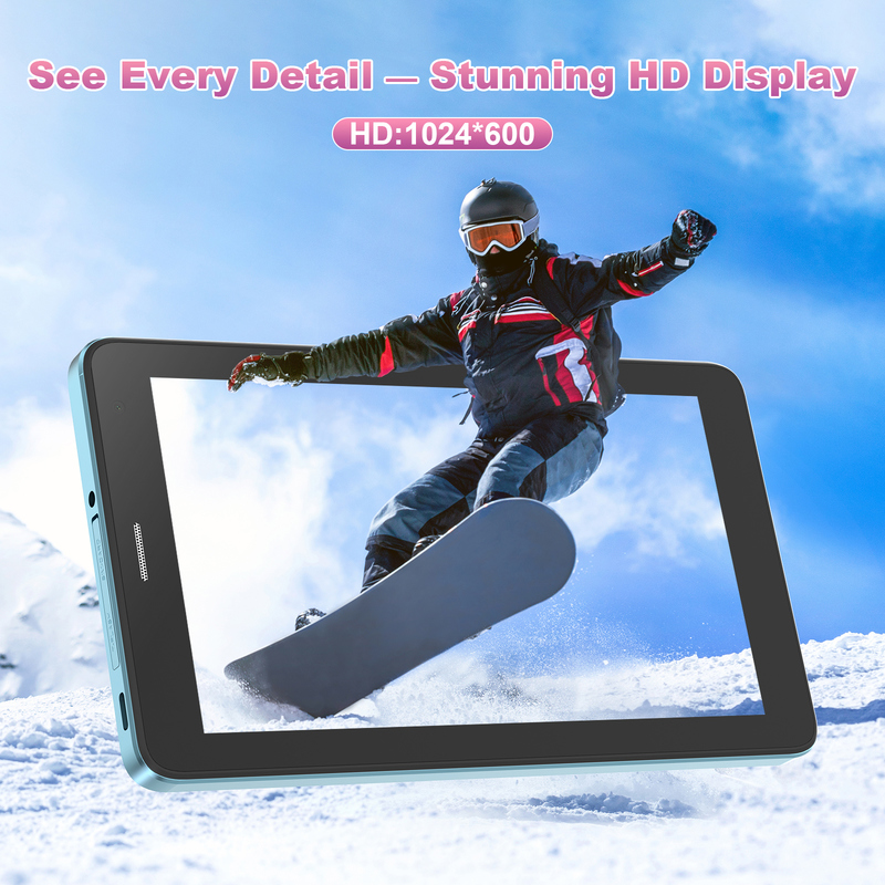 C idea 7 cali Tablet Wi-Fi z obudową 8+256GB Przechowywanie Procesor Quad Core 600x102e4 IPS Ekran dotykowy CM517 niebieski