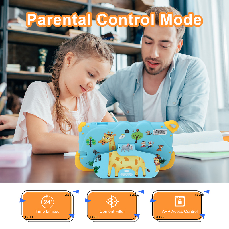 C Idea 7 Inch Android 15 Edukacyjny Smart Tablet Dla Uczniów CM78 niebieski