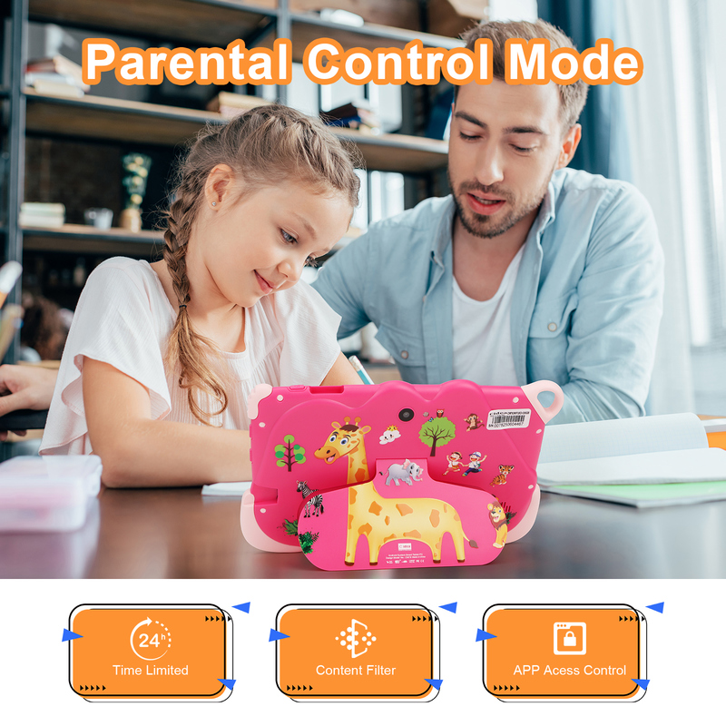 C Idea 7-calowy Android 15 Edukacyjny Smart Tablet Dla Uczniów CM78 różowy