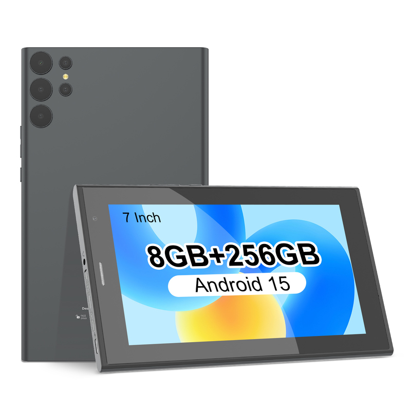 Tablet C idea 7 cali z Wi-Fi z etui, pamięć 8+256GB, procesor Quad Core, ekran dotykowy IPS 600x1024 CM524 szary