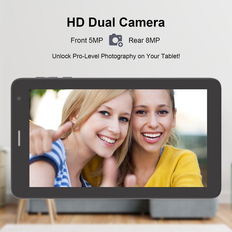 C idea 7 cali Tablet Wi-Fi z obudową 8+256GB Przechowywanie Procesor Quad Core 600x1024 IPS Ekran dotykowy CM528 czarny