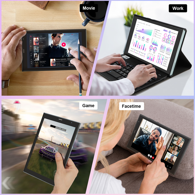 C idea 8-calowy tablet Wi-Fi z pamięcią 8+512GB, czterordzeniowym procesorem, ekranem dotykowym IPS 800x1280, zielony CM824