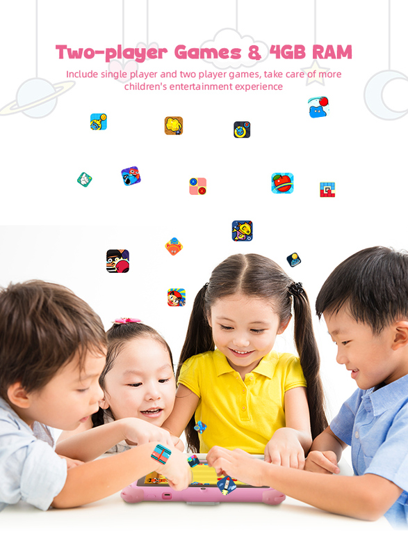 C Idea 7 cali Android 14 Edukacyjny Smart Tablet Dla Uczniów CM88 różowy