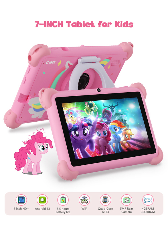 C Idea 7 cali Android 14 Edukacyjny Smart Tablet Dla Uczniów CM88 różowy
