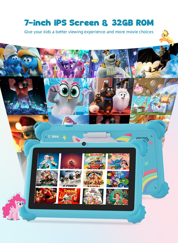 C Idea 7 cali Android 14 Edukacyjny Smart Tablet Dla Uczniów CM88 niebieski