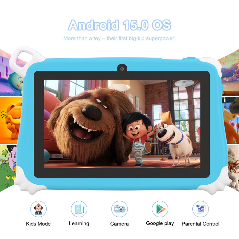 C Idea Android 15 Tablet dla dzieci 8+256GB Tablet edukacyjny Kidspad z przyjazną aplikacją CM86 niebieski