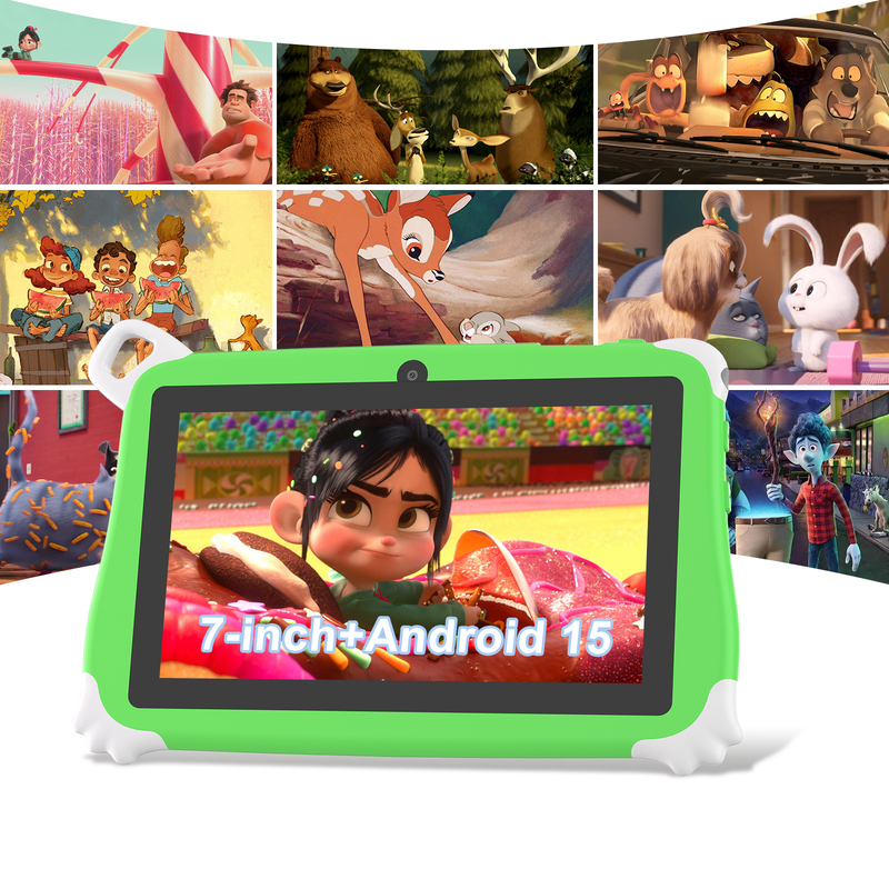 C Idea Android 15 Tablet dla dzieci 8+256GB Tablet edukacyjny Kidspad z przyjazną aplikacją CM86 zielony