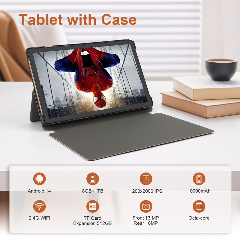 C idea 10.36 inch Android 15 Tablet 8GB RAM 1TB ROM Model CM10016 PLUS gloden